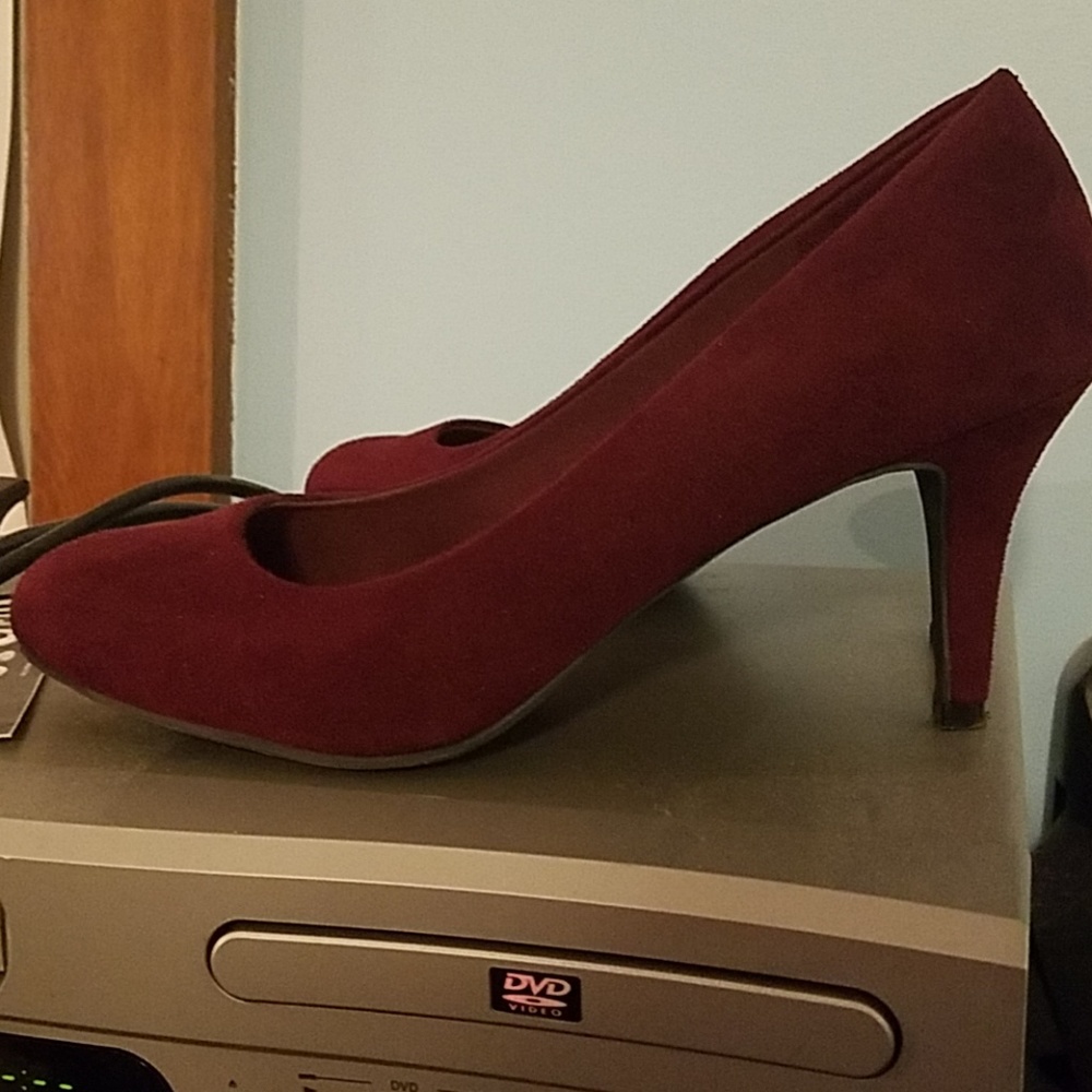 Burgundy heels